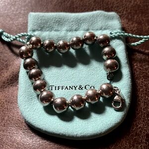 Tiffany bead bracelet, 7 inches long.